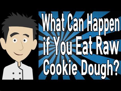 If it has a potent or sour odor, it's no good. What Can Happen if You Eat Raw Cookie Dough? - YouTube