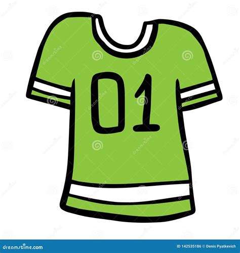 Colorful Cartoon Soccer Uniform T Shirt Colorful Cartoon Soccer