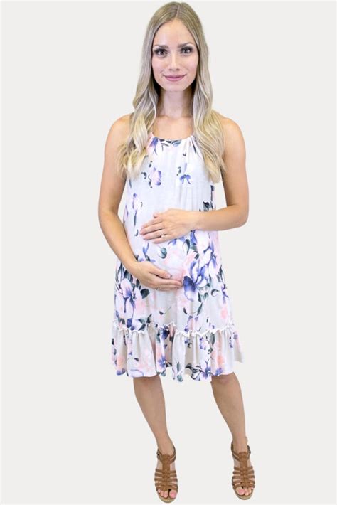 Floral Green Maternity Dress Sexy Mama Maternity