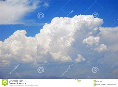 Cumulonimbus Cloud Formation Over Las Vegas Nevada Stock