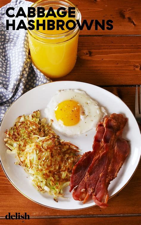 Divide the cabbage mixture into 4. Best-Ever Cabbage Hash Browns | Recipe (With images ...