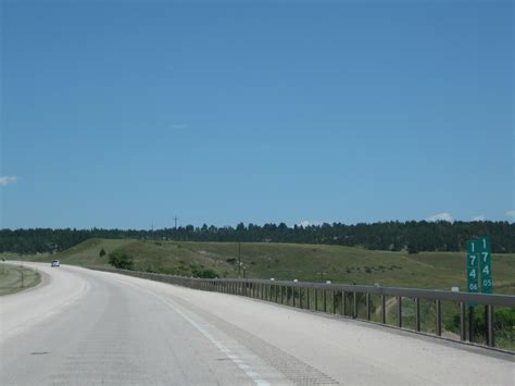 Wyoming Aaroads Interstate 90 Eastbound In Crook County