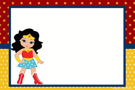 Wonder Woman Chibi Free Printable Invitations Oh My Fiesta For Geeks