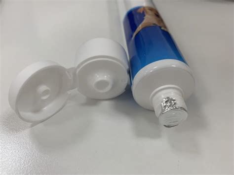 Aluminum Barrier Laminated Toothpaste Tube For Pet Care With Matt Flip