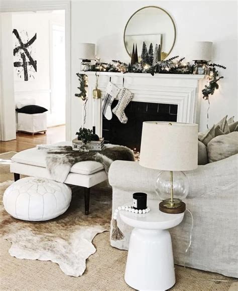 40 Elegant Winter Living Room Decoration Ideas Winter Living Room