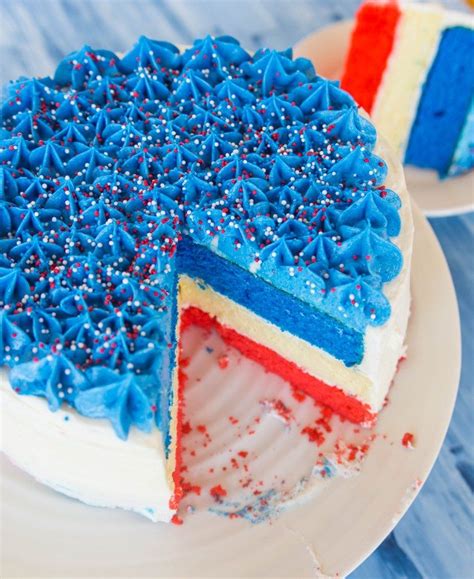 This Fourth Of July Cheesecake Cake Is A Festive Summer Dessert And Is Easier To Make Than You