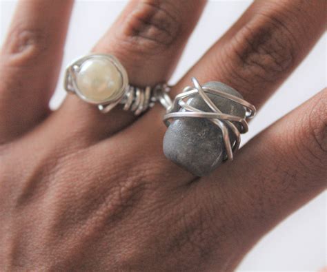 Diy Wire Wrapped Gem Stone Rings 6 Steps With Pictures Instructables
