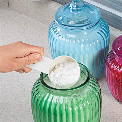 Fox Valley Traders Colored Glass Apothecary Jars With Lids Decorative Display Canisters And