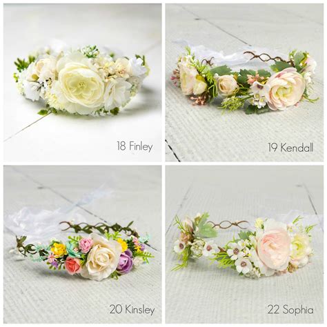 Spring Flower Crown Flower Tiara Floral Crown Flower Halo Etsy