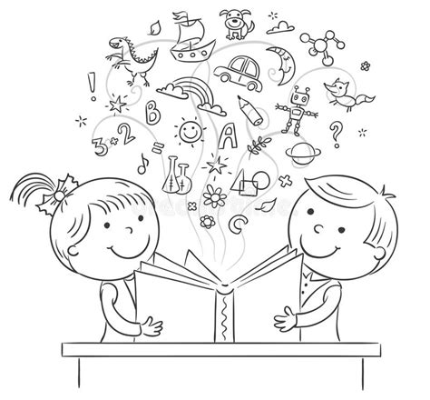 The gingerbread man is a famous story, which we have here, as a launching pad for reading comprehension activities. Children Reading A Book Together Stock Vector ...