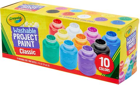 Crayola Washable Kids Paint Set 10 Count Milk And Hunni Kids
