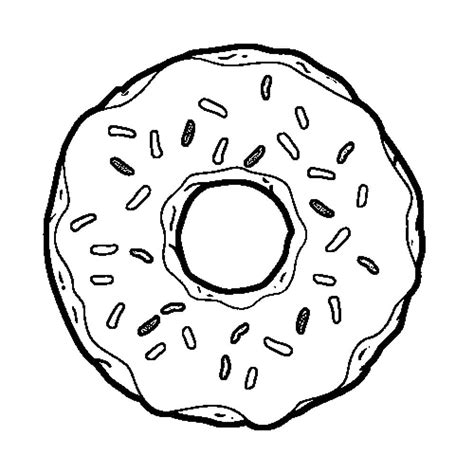 Free Printable Donut Coloring Pages