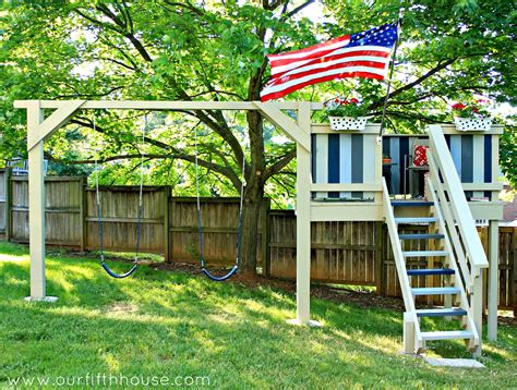 DIY Swing Set & Playhouse | Our Fifth House