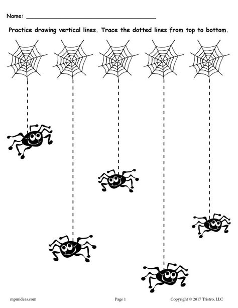 Straight lines will generate backwash of permanence, strength and simplicity. Printable Halloween Line Tracing Worksheets! - SupplyMe