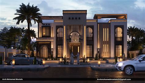 Beautiful modern arabic villa interior design in white colors with arabic arches and moroccan decorations created by spazio interior decoration. Pin by mohamed mostafa on Exterior design in 2019 | Modern ...
