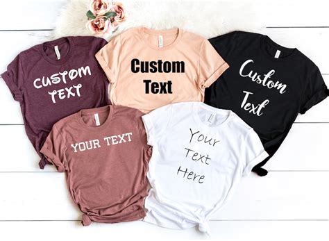 Personalized T Shirt Custom T Shirts Custom Shirt Etsy