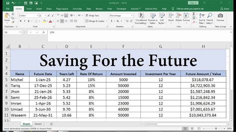 How To Calculate Future Value In Excel With Different Payments Youtube