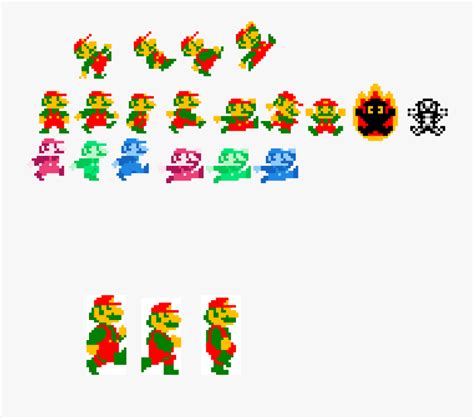 Mario Sprite Sheet Png Free Transparent Clipart ClipartKey