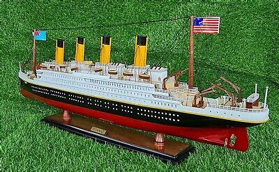 Rms Titanic Ocean Liner Wooden Model White Star Line Cruise Ship Boat Picclick