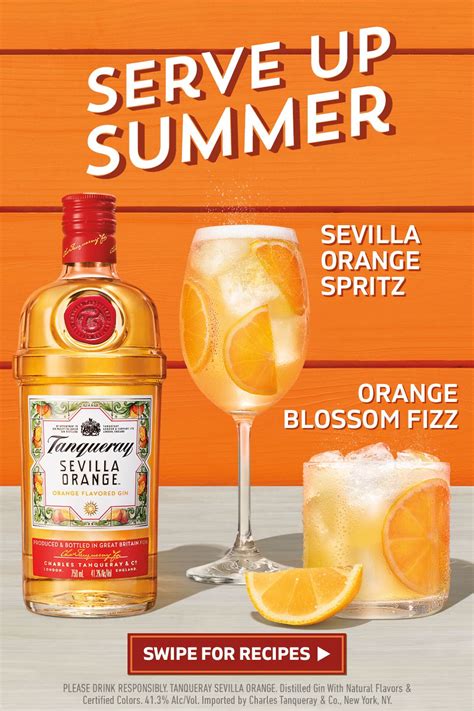 Juicy Summer Cocktail Recipes with Tanqueray Sevilla Orange in 2021