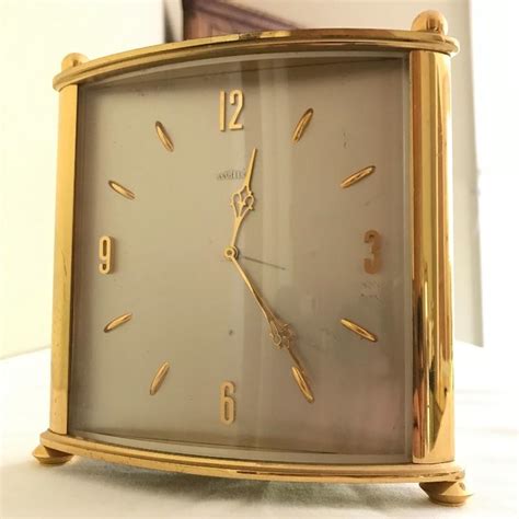 Lot 128 Vintage Brass Angelus Clock