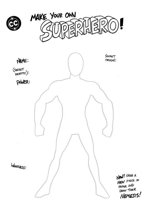 July Comics Challenge Make Your Own Superhero Comics Club