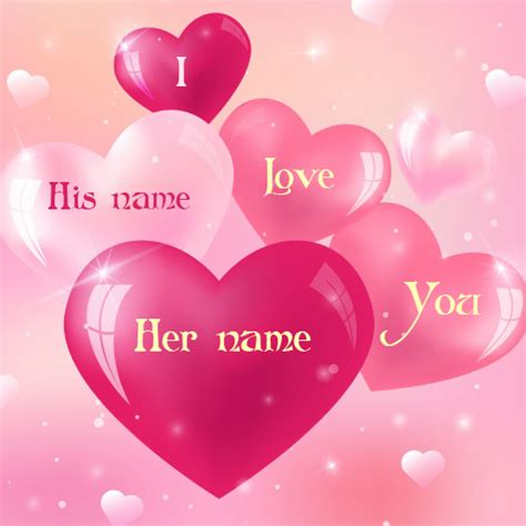 Write Name On Love Heart