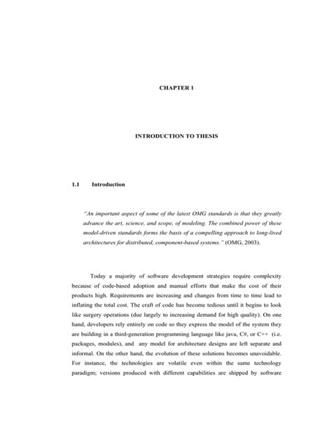 Chapter 1 Introduction To Thesis 11 Introduction
