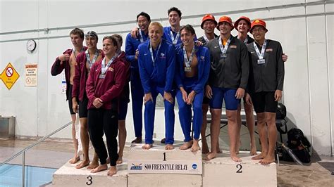 Beavers Take Second In Mens 800 Free Relay Fourth In Womens 3m Dive