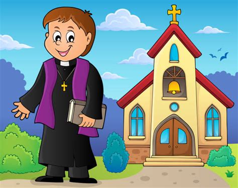 Royalty Free Catholic Priests Drawings Clip Art Vector Images