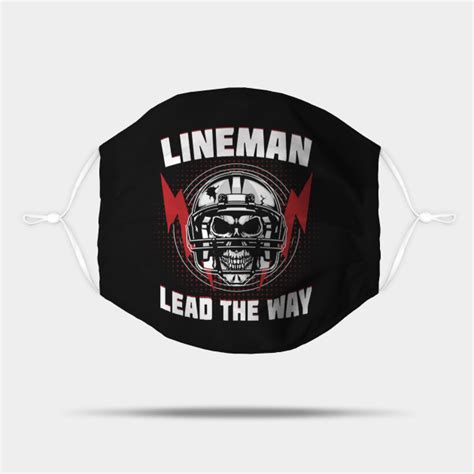 American Football Lineman Lead The Way - Lineman - Mask | TeePublic