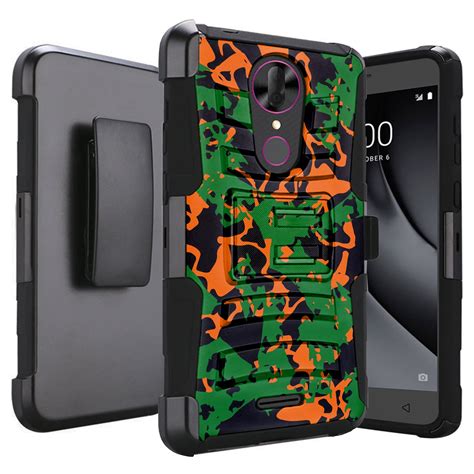 Dalux Hybrid Kickstand Holster Phone Case Compatible With Alcatel Onyx