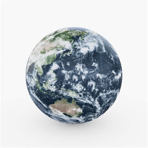 3d Model Low Poly Planet Earth Cgtrader