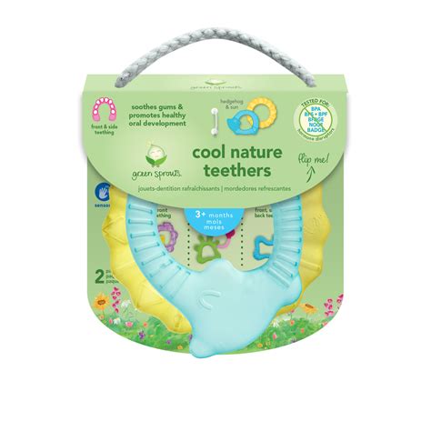 Cooling Nature Teether 2 Pack Green Sprouts Babyandmore