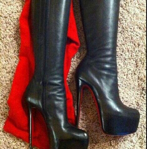 These Boots Were Made For Walking Leather Thigh High Boots Stiletto