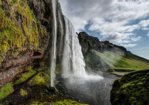 Banco De Imágenes Gratis Cascadas Seljalandsfoss En Islandia Iceland
