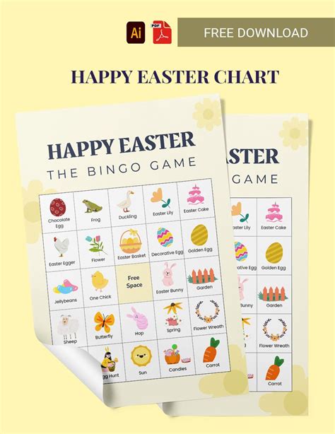 Happy Easter Chart In Illustrator Portable Documents Download