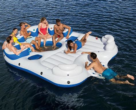 Catamaran Inflatable Floating Island Party Raft Lounge
