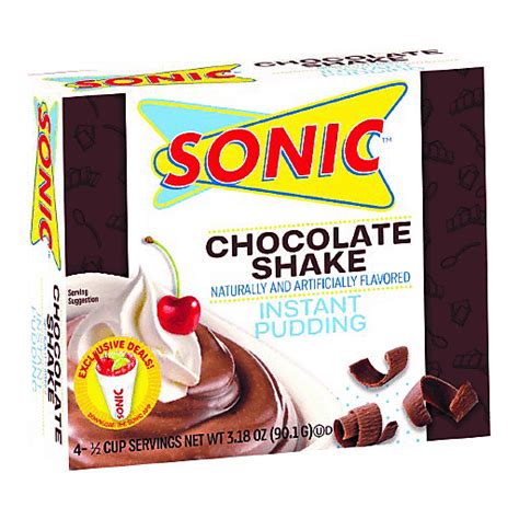 Sonic Choc Shake Inst Gealtin Jello And Pudding Mix Wrights Food Center