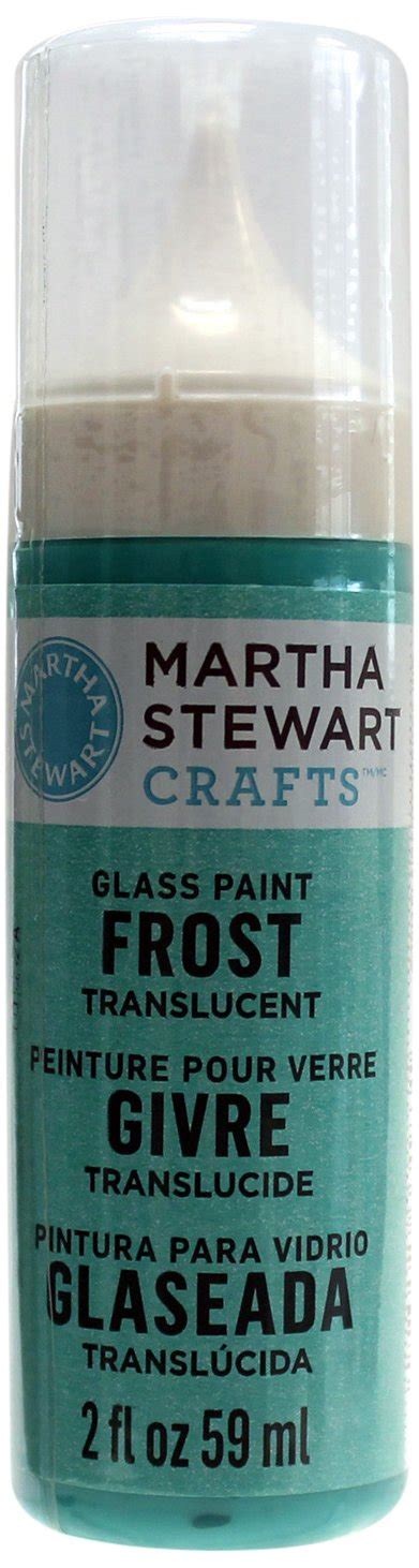 Martha Stewart Frost Translucent Glass Paint 2 Ounce Beach Glass 9
