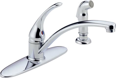 Delta Single Handle Kitchen Faucet With Spray Chrome The Home Depot Canada