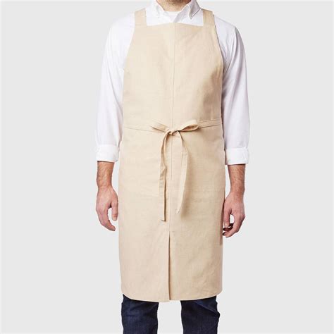 Natural Linen Baker Apron By Cayson