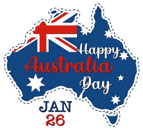 Free Vector Happy Australia Day Banner Design