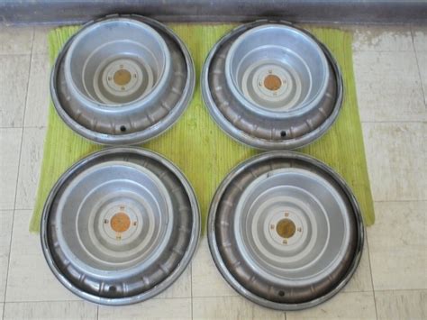 Show Quality 1956 Cadillac Hub Caps 15 Set Of 4 Caddy Wheel Covers