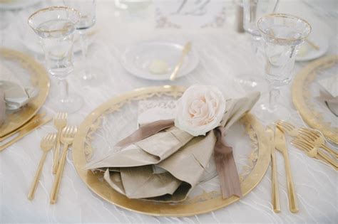 Place Setting With A Golden Touch