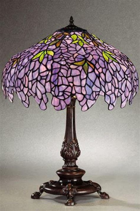 Tiffany Style Wisteria Stained Glass Table Lamp Free Shipping Today