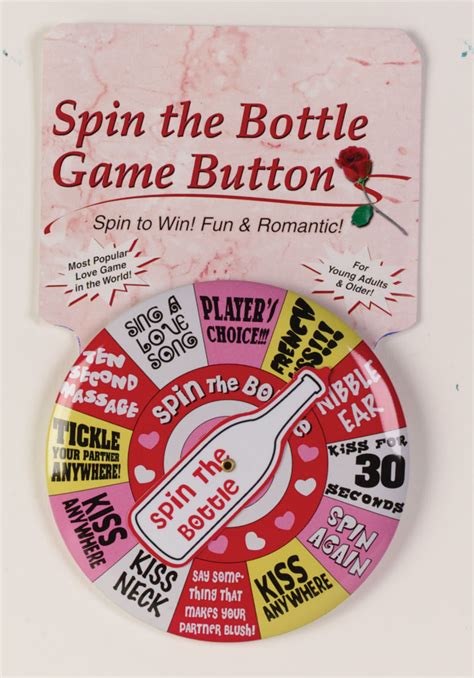 Spin The Bottle Button Pin