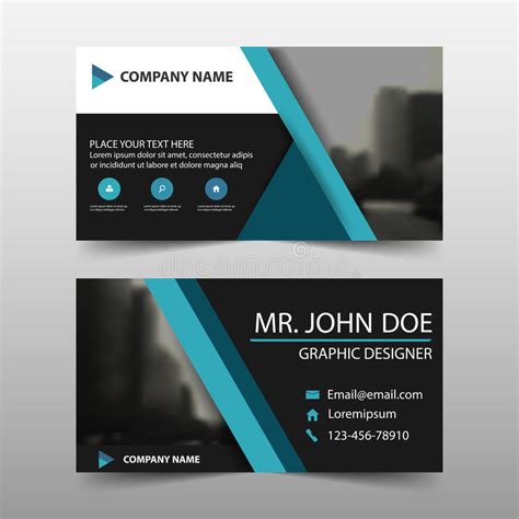 Select from premium name card design images of the highest quality. Blue Triangle Corporate Business Card, Name Card Template ...