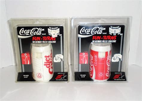 Vintage Coke Fun Draait Coca Cola Puzzel Challenge Nos Etsy
