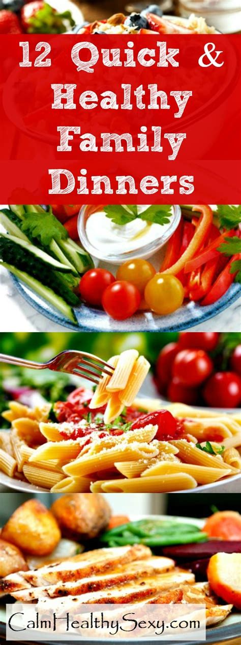 12 Quick and Healthy Family Dinners - For Busy Moms with ...